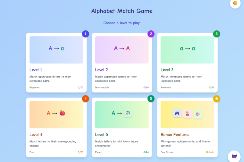 Alphabet Match Game thumb