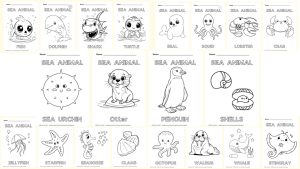 sea animal coloring thumb