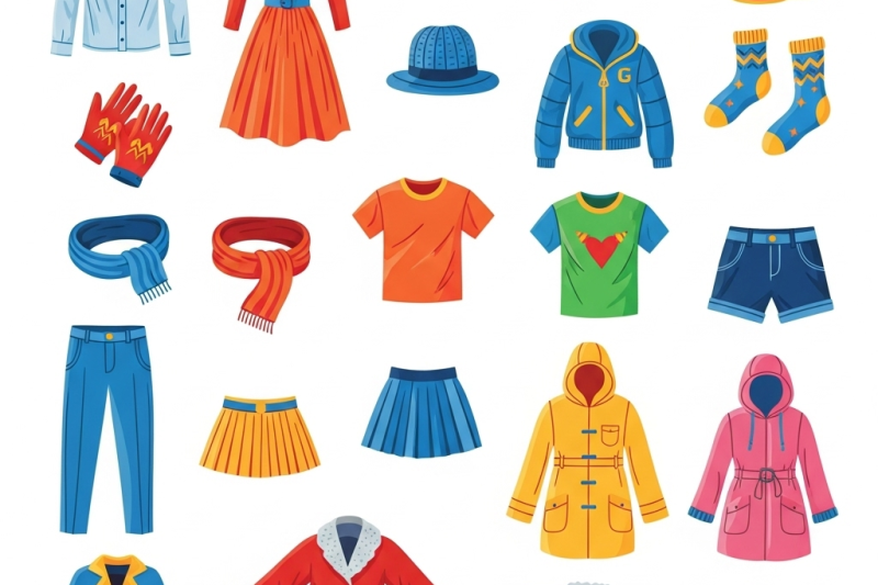 Free Printable flashcards Daily Life Clothes – Fun Interactive Learning