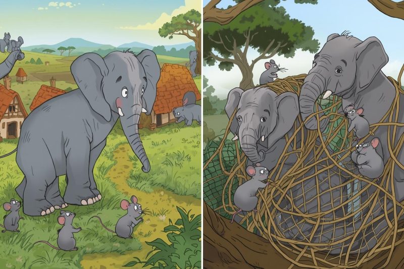 Story for kids: 🐘 The Elephants and the Tiny Mice 🐭