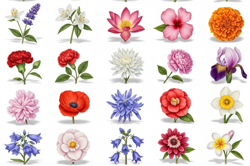 20 Free Printable flashcards Flower Name- Fun Interactive Learning