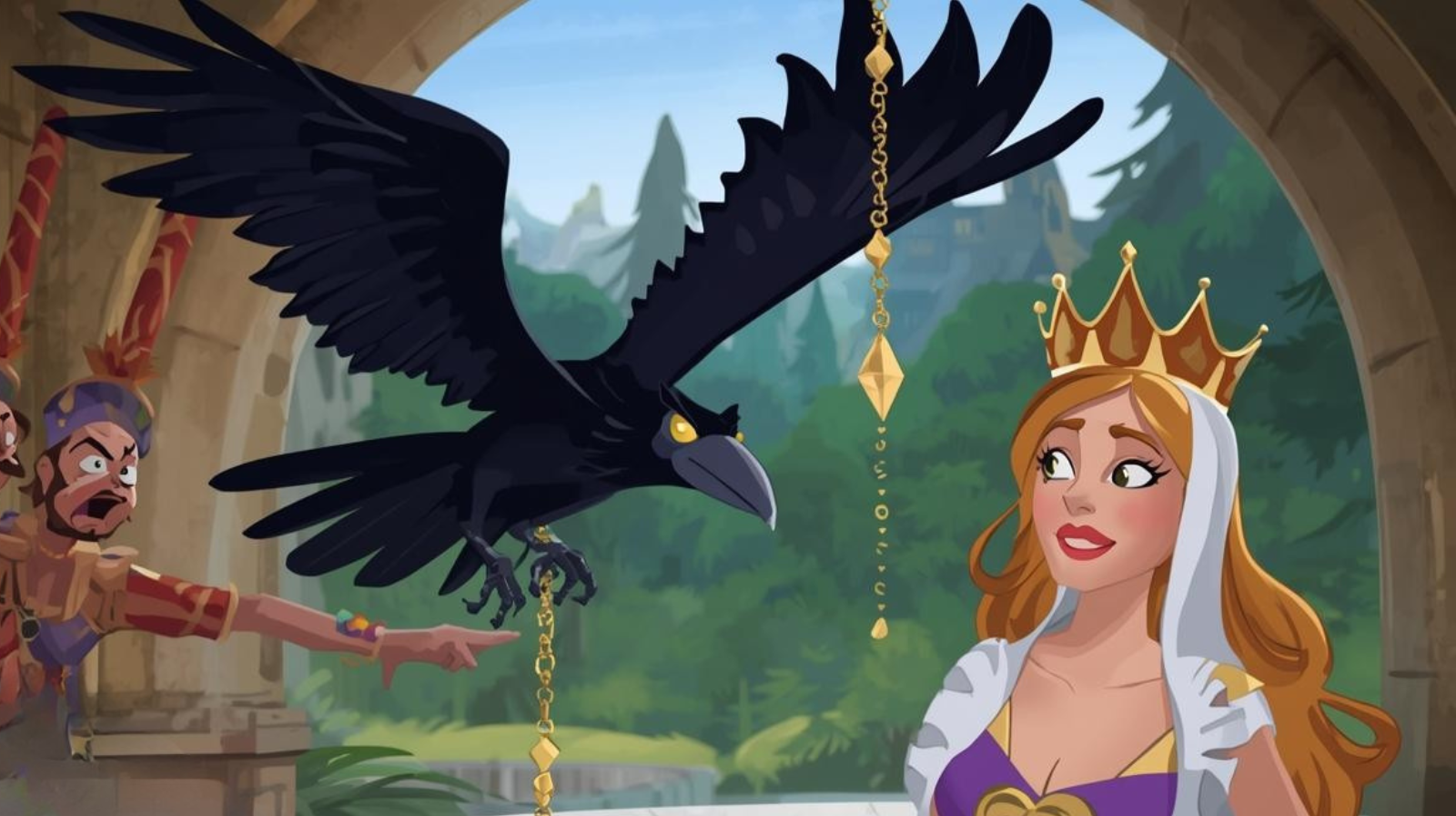 Queen’s pond with jewels