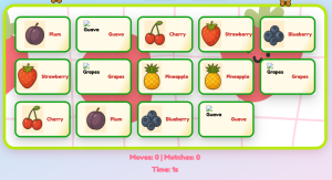 fruits name memory game thumb