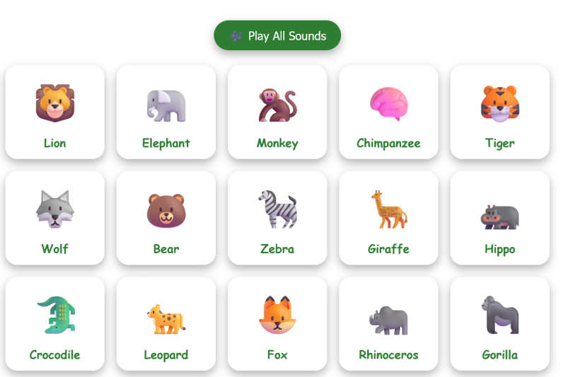 Discover Wild Animals: Sounds, Facts & Fun