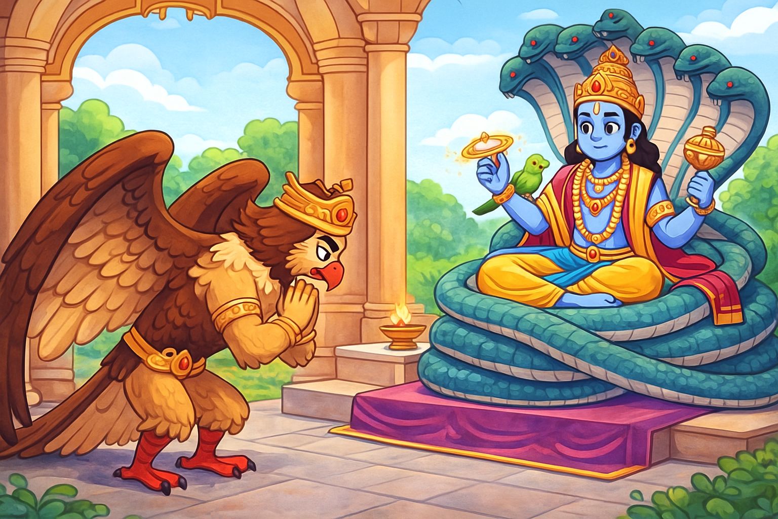 Birds calling friends