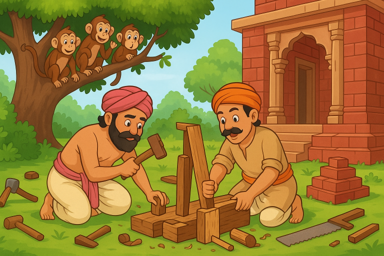 Tiger and Jackal Illustration