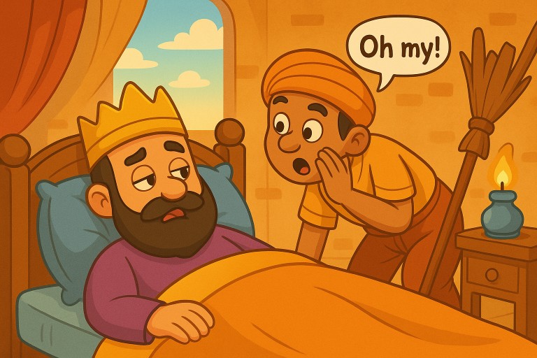 Story for kids - Merchant Story Illustration