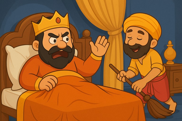 Story for kids - Merchant Story Illustration