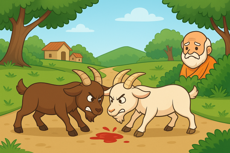 The Fighting Goats and the Foolish Jackal 0