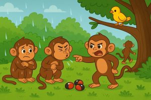 The-Monkey-and-the-Little-Bird-Story-for-Kids