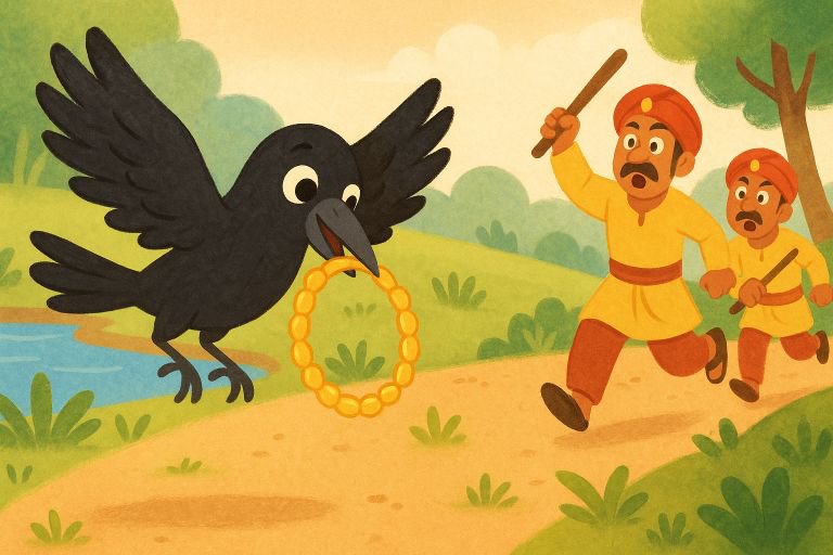 Cobra and Crows Story Dropping Necklace