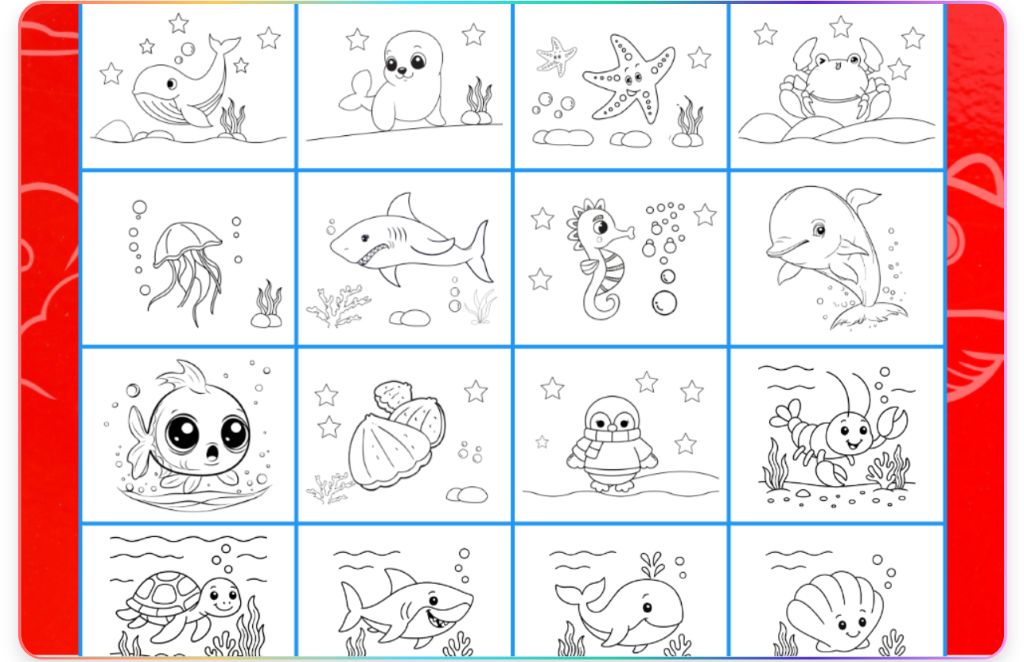 Game for kids- Ocean Friends Coloring Book 3 Game for kids- Ocean Friends Coloring Book