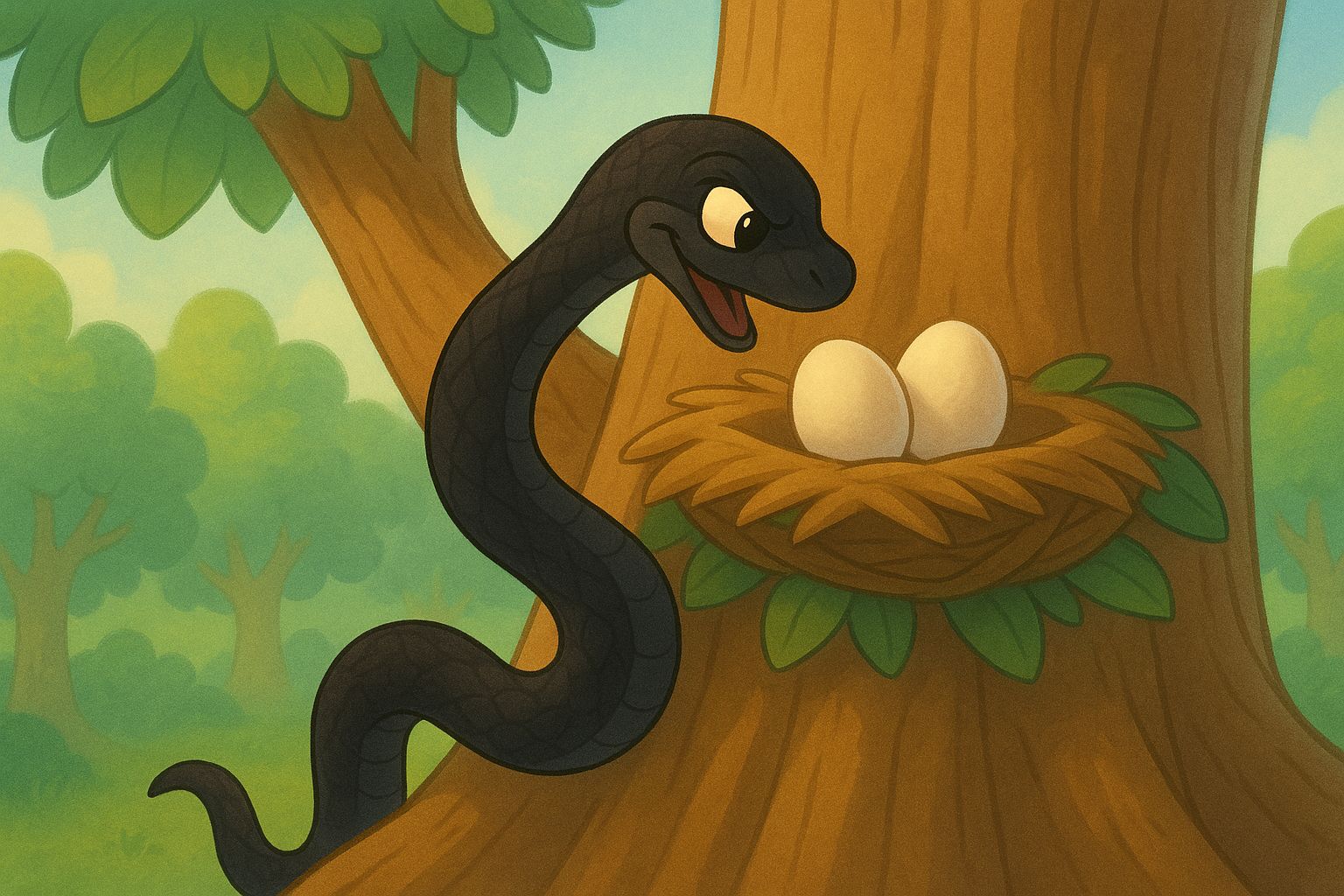 Sad stork mother crying